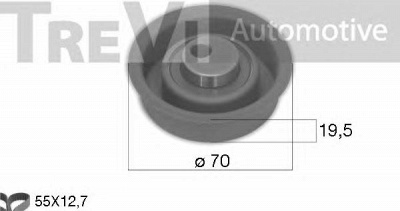 TREVI AUTOMOTIVE kd1494 -  Комплект ремня ГРМ